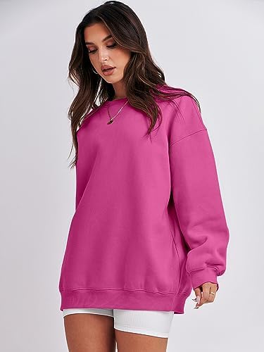 Women's Oversized Fleece Hoodie - Cozy Thermal Pullover for Spring Fall Casual - Picture 177 of 198