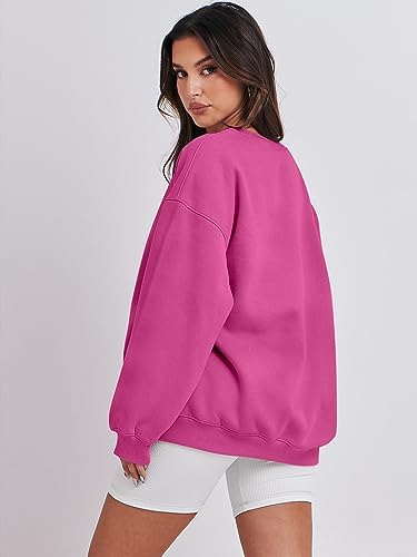 Women's Oversized Fleece Hoodie - Cozy Thermal Pullover for Spring Fall Casual - Picture 178 of 198