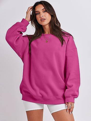 Women's Oversized Fleece Hoodie - Cozy Thermal Pullover for Spring Fall Casual - Picture 179 of 198