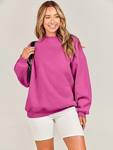 Women's Oversized Fleece Hoodie - Cozy Thermal Pullover for Spring Fall Casual - Picture 180 of 198