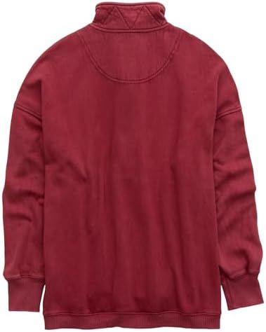 Oversized Henley Neck Sweatshirt - Women's Button Front Casual Pullover Tops - Picture 58 of 88