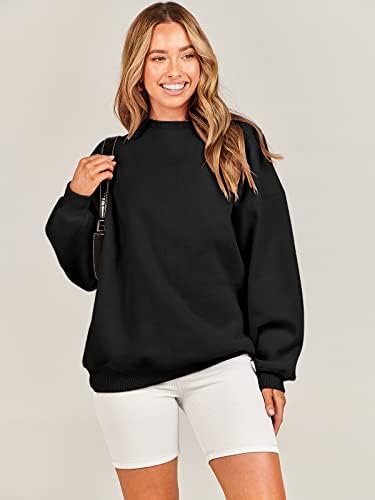 Women's Oversized Fleece Hoodie - Cozy Thermal Pullover for Spring Fall Casual - Picture 188 of 198