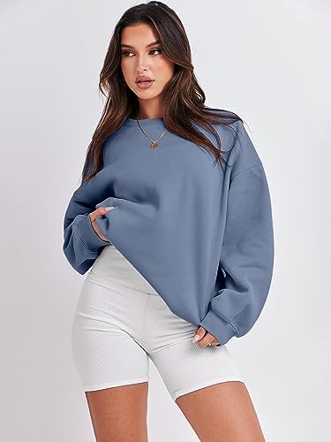 Women's Oversized Fleece Hoodie - Cozy Thermal Pullover for Spring Fall Casual - Picture 192 of 198