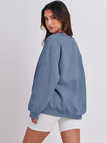 Women's Oversized Fleece Hoodie - Cozy Thermal Pullover for Spring Fall Casual - Picture 194 of 198