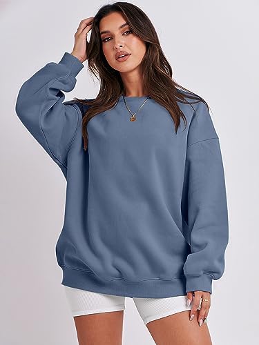 Women's Oversized Fleece Hoodie - Cozy Thermal Pullover for Spring Fall Casual - Picture 195 of 198