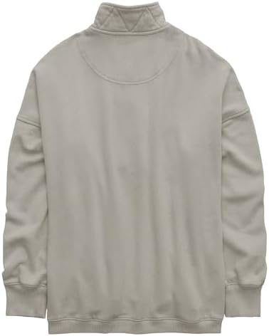 Oversized Henley Neck Sweatshirt - Women's Button Front Casual Pullover Tops - Picture 70 of 88