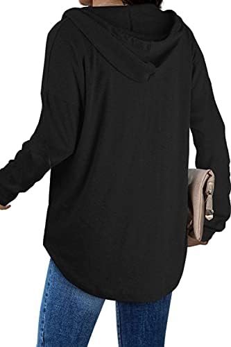 Oversized Pullover Hoodie - Women's Long Sleeve Loose Fit Casual Sweatshirt - Picture 22 of 74