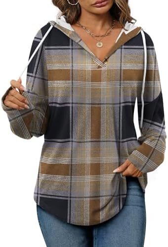 Oversized Pullover Hoodie - Women's Long Sleeve Loose Fit Casual Sweatshirt - Picture 29 of 74