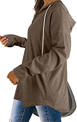 Oversized Pullover Hoodie - Women's Long Sleeve Loose Fit Casual Sweatshirt - Picture 52 of 74