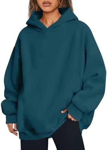 Women's Oversized Fleece Hoodie Pullover Hooded Sweatshirt Long Sleeve Tops - Picture 30 of 104