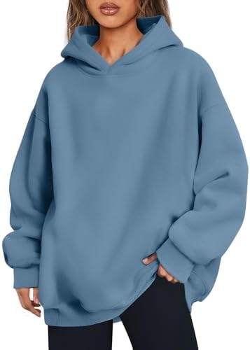 Women's Oversized Fleece Hoodie Pullover Hooded Sweatshirt Long Sleeve Tops - Picture 35 of 104