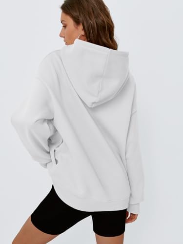Women's Oversized Fleece Hoodie Pullover Hooded Sweatshirt Long Sleeve Tops - Picture 48 of 104