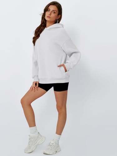 Women's Oversized Fleece Hoodie Pullover Hooded Sweatshirt Long Sleeve Tops - Picture 49 of 104