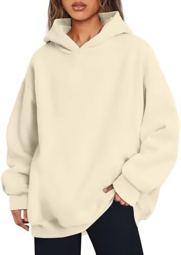 Women's Oversized Fleece Hoodie Pullover Hooded Sweatshirt Long Sleeve Tops - Picture 50 of 104