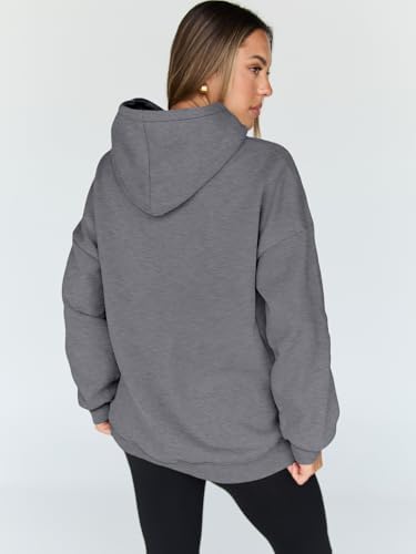 Women's Oversized Fleece Hoodie Pullover Hooded Sweatshirt Long Sleeve Tops - Picture 63 of 104