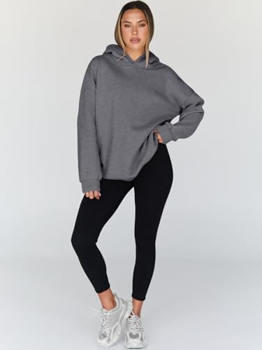 Women's Oversized Fleece Hoodie Pullover Hooded Sweatshirt Long Sleeve Tops - Picture 64 of 104
