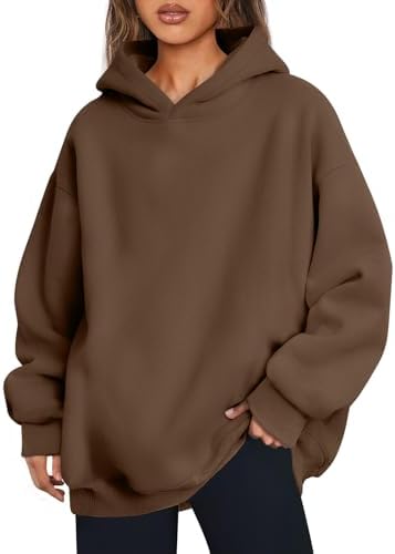 Women's Oversized Fleece Hoodie Pullover Hooded Sweatshirt Long Sleeve Tops - Picture 65 of 104