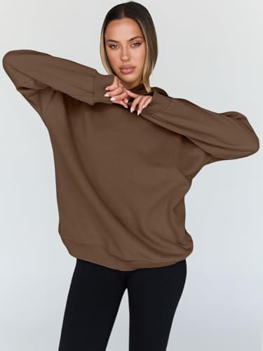 Women's Oversized Fleece Hoodie Pullover Hooded Sweatshirt Long Sleeve Tops - Picture 66 of 104
