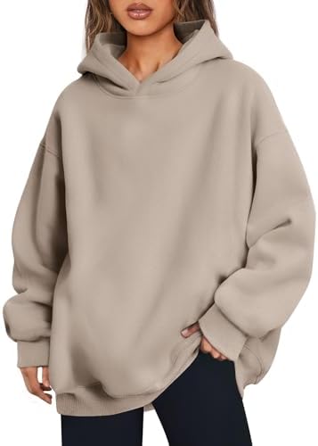 Women's Oversized Fleece Hoodie Pullover Hooded Sweatshirt Long Sleeve Tops - Picture 70 of 104