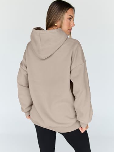 Women's Oversized Fleece Hoodie Pullover Hooded Sweatshirt Long Sleeve Tops - Picture 73 of 104