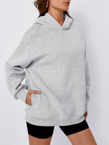 Women's Oversized Fleece Hoodie Pullover Hooded Sweatshirt Long Sleeve Tops - Picture 77 of 104