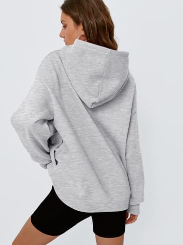 Women's Oversized Fleece Hoodie Pullover Hooded Sweatshirt Long Sleeve Tops - Picture 78 of 104