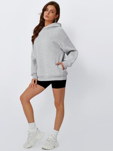 Women's Oversized Fleece Hoodie Pullover Hooded Sweatshirt Long Sleeve Tops - Picture 79 of 104