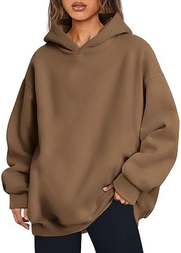 Women's Oversized Fleece Hoodie Pullover Hooded Sweatshirt Long Sleeve Tops - Picture 85 of 104