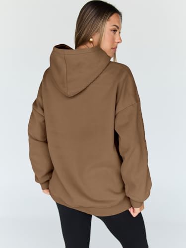 Women's Oversized Fleece Hoodie Pullover Hooded Sweatshirt Long Sleeve Tops - Picture 88 of 104