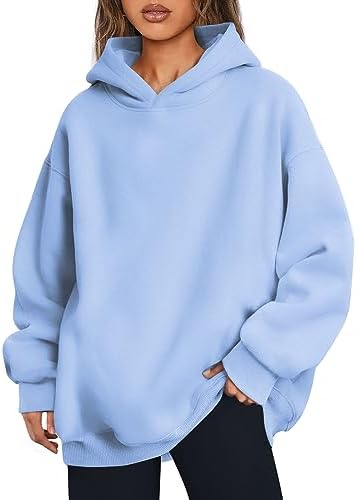 Women's Oversized Fleece Hoodie Pullover Hooded Sweatshirt Long Sleeve Tops - Picture 90 of 104