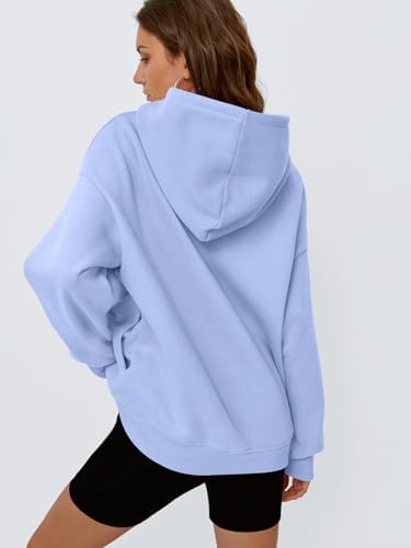 Women's Oversized Fleece Hoodie Pullover Hooded Sweatshirt Long Sleeve Tops - Picture 93 of 104