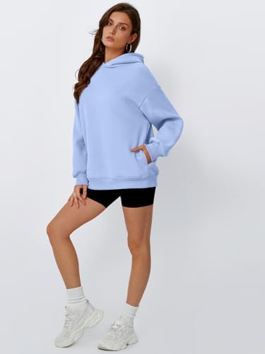 Women's Oversized Fleece Hoodie Pullover Hooded Sweatshirt Long Sleeve Tops - Picture 94 of 104