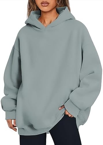 Women's Oversized Fleece Hoodie Pullover Hooded Sweatshirt Long Sleeve Tops - Picture 95 of 104