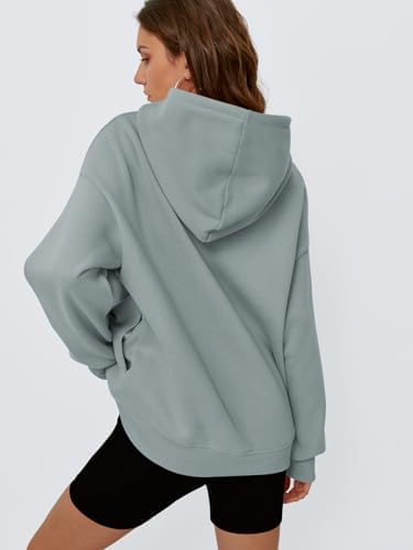 Women's Oversized Fleece Hoodie Pullover Hooded Sweatshirt Long Sleeve Tops - Picture 98 of 104
