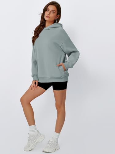 Women's Oversized Fleece Hoodie Pullover Hooded Sweatshirt Long Sleeve Tops - Picture 99 of 104