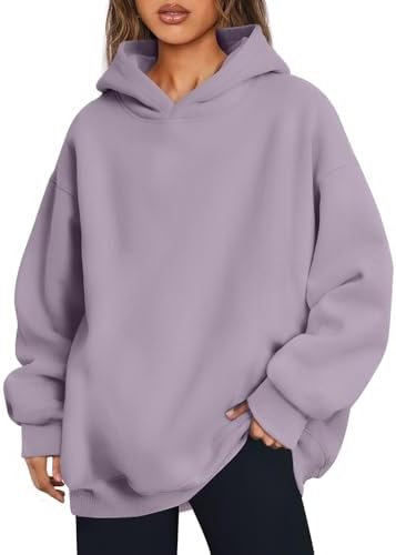 Women's Oversized Fleece Hoodie Pullover Hooded Sweatshirt Long Sleeve Tops - Picture 100 of 104