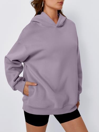 Women's Oversized Fleece Hoodie Pullover Hooded Sweatshirt Long Sleeve Tops - Picture 102 of 104