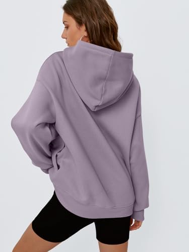 Women's Oversized Fleece Hoodie Pullover Hooded Sweatshirt Long Sleeve Tops - Picture 103 of 104