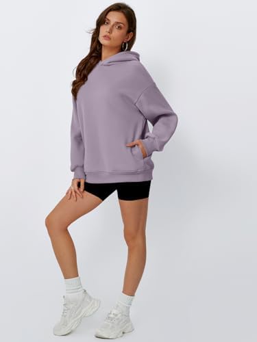 Women's Oversized Fleece Hoodie Pullover Hooded Sweatshirt Long Sleeve Tops - Picture 104 of 104