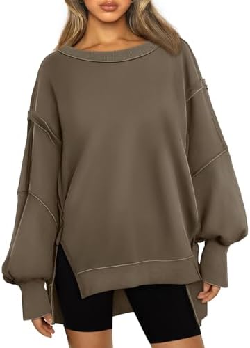 Y2K Oversized Crewneck Sweatshirt - Women's Fall Winter Hoodie Teen Girls Top - Picture 24 of 27