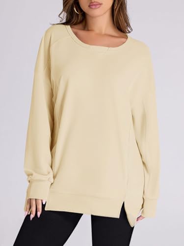 Women's Fleece Oversized Hoodie Long Sleeve Pullover with Pocket Fall Sweatshirt - Picture 13 of 20