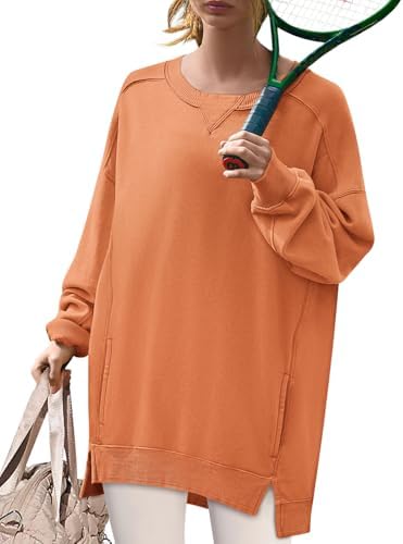 Women's Fleece Oversized Hoodie Long Sleeve Pullover with Pocket Fall Sweatshirt - Picture 16 of 20