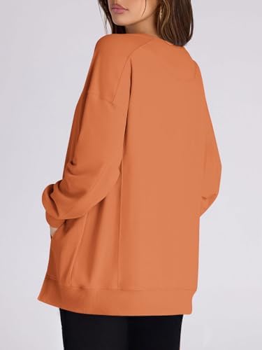Women's Fleece Oversized Hoodie Long Sleeve Pullover with Pocket Fall Sweatshirt - Picture 18 of 20