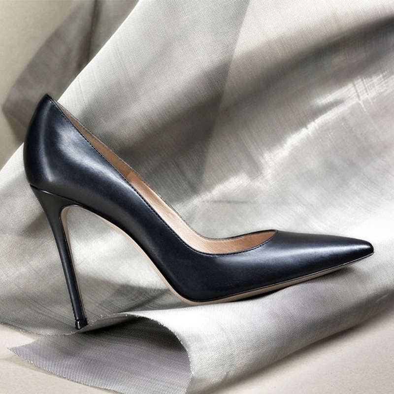 Women Pointed Toe Pumps Office Lady Stiletto High Heels Patent Leather Shoes Sz - Picture 9 of 9