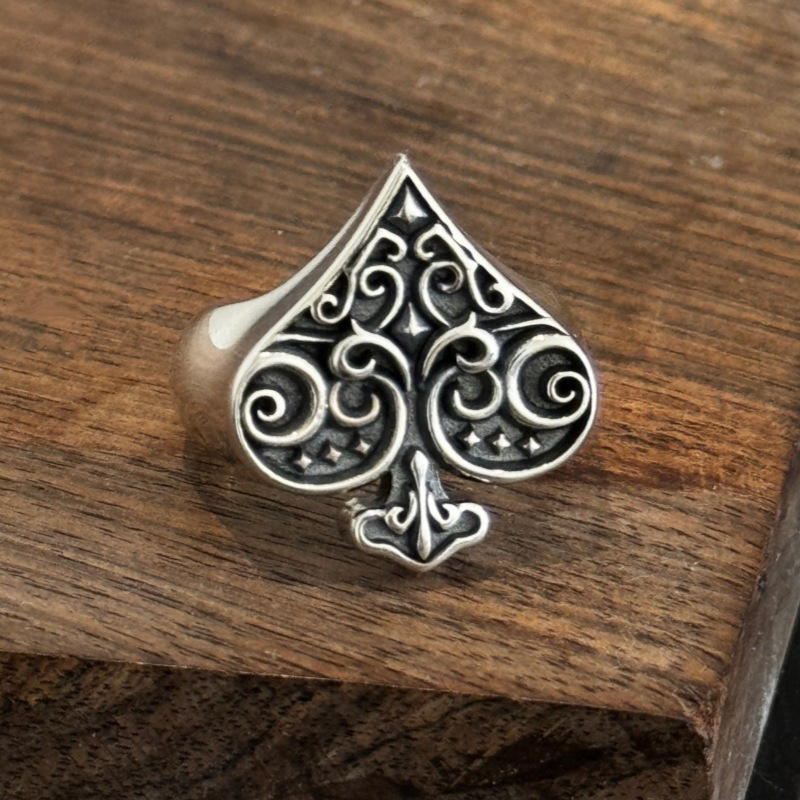 Fashion Men's Sterling Silver Ring Handmade Jewelry Gift Adjustable Ring