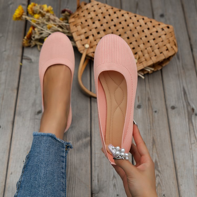Womens Ballet Dolly Pumps Light Ballerina Flat Casual Slip On Ladies Shoes Size