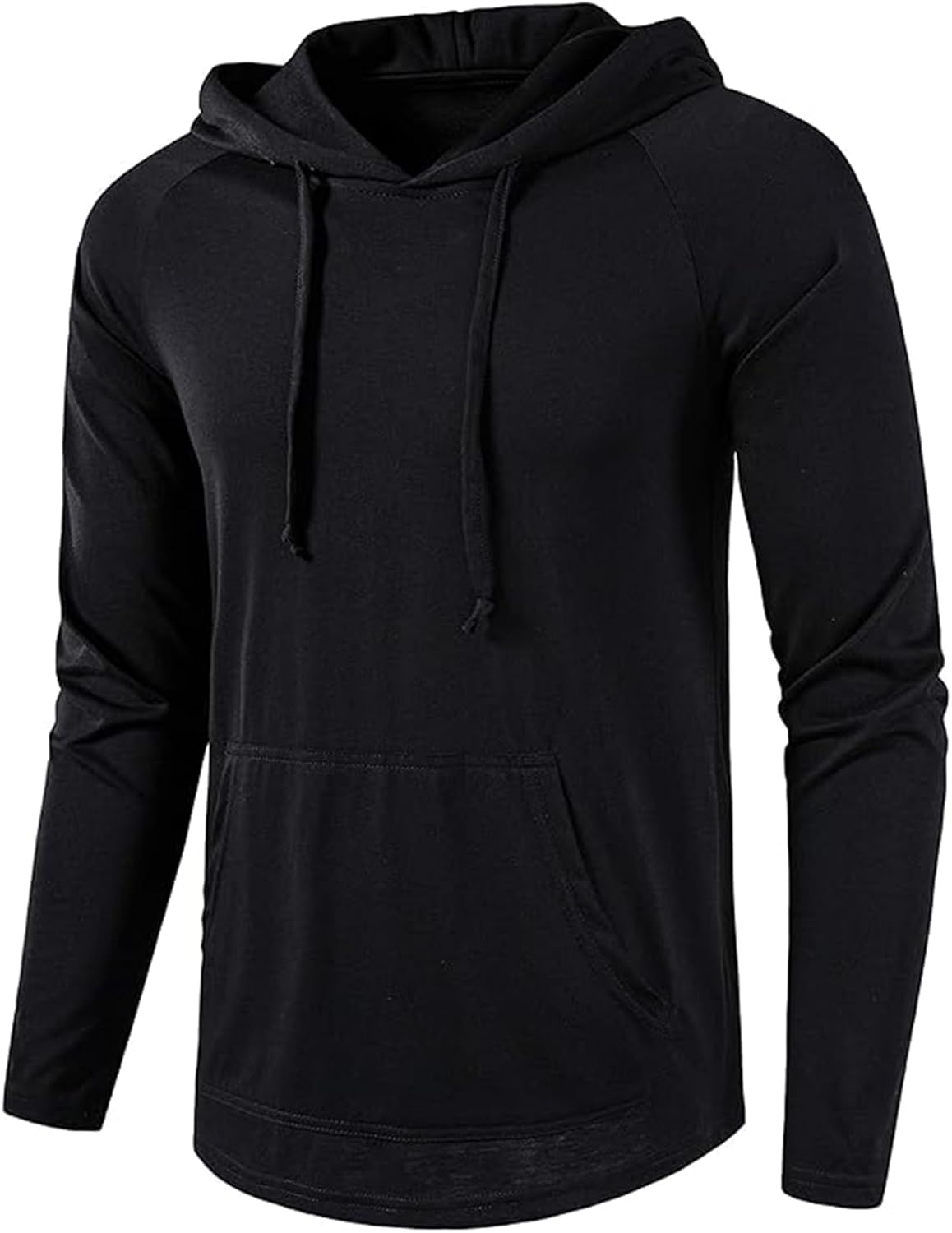 Men's Performance Fleece Hoodie Gym Workout Pullover Quick-Dry Long Sleeve - Picture 18 of 53