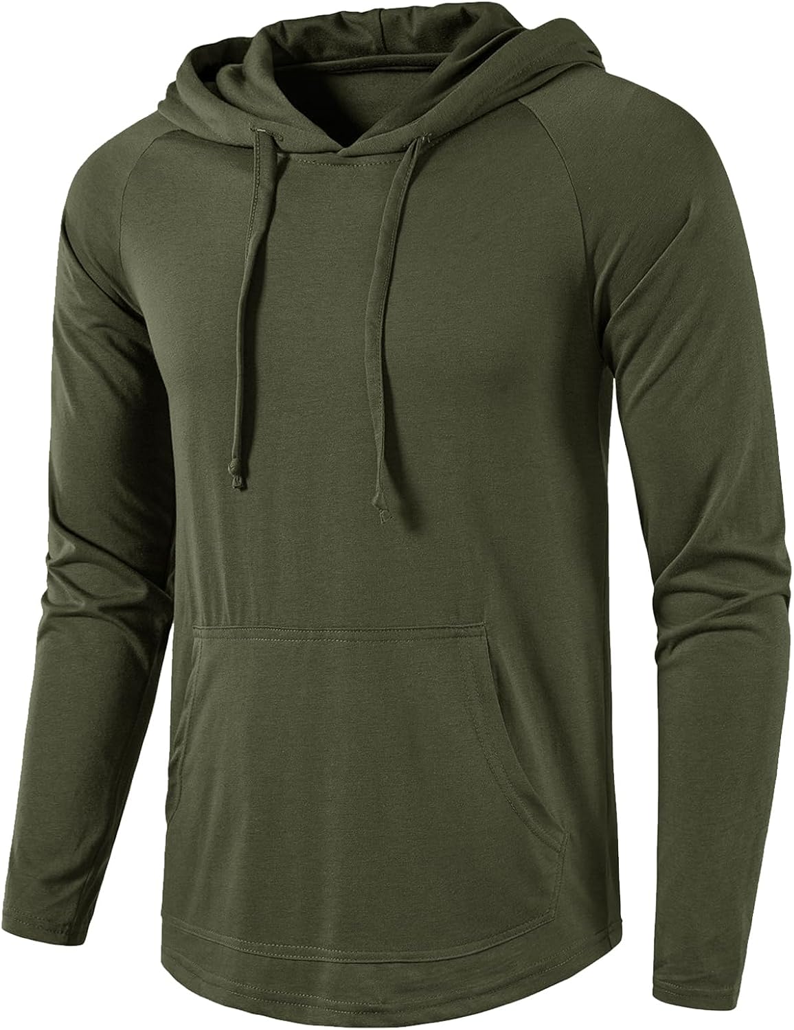 Men's Performance Fleece Hoodie Gym Workout Pullover Quick-Dry Long Sleeve - Picture 24 of 53