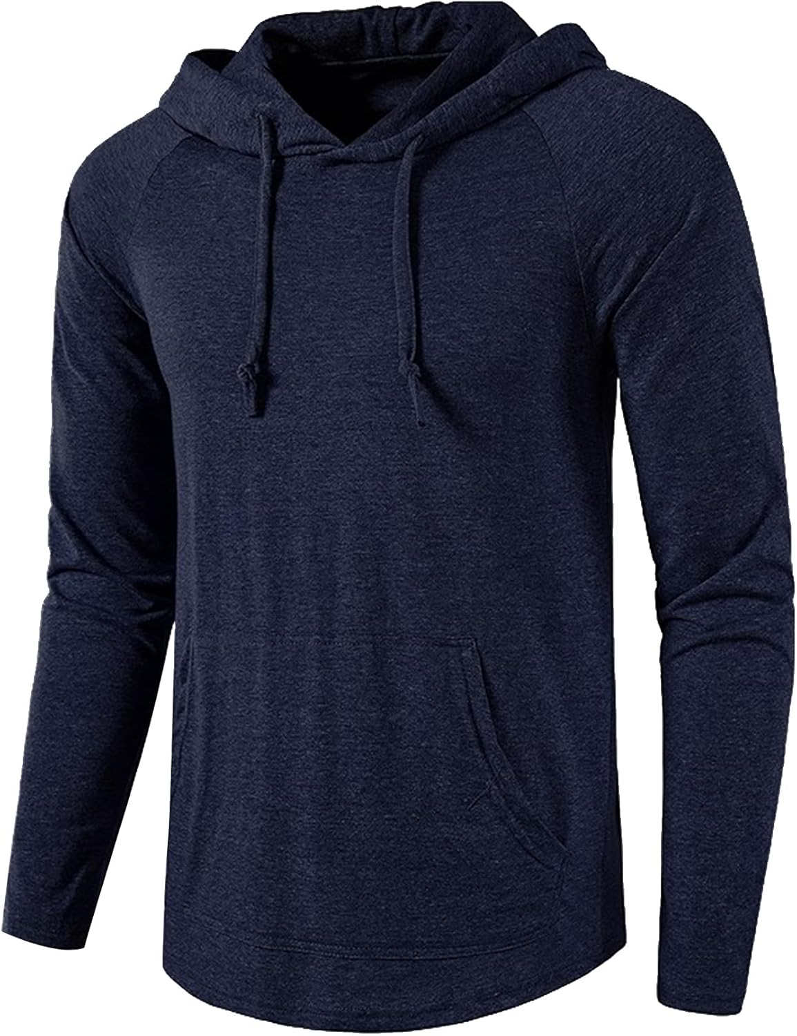 Men's Performance Fleece Hoodie Gym Workout Pullover Quick-Dry Long Sleeve - Picture 48 of 53