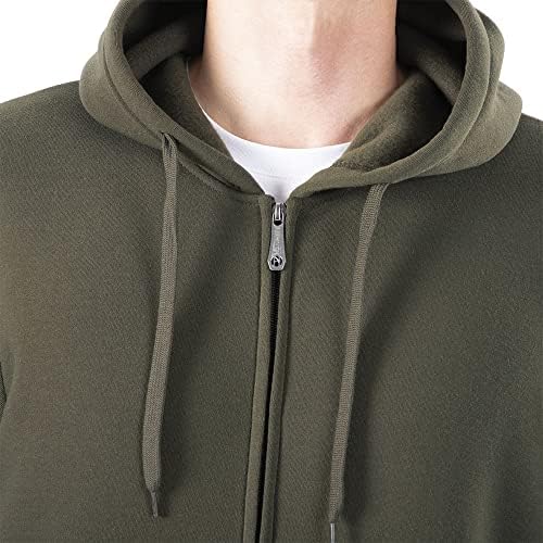 Men's Lightweight Full Zip Fleece Hoodie Spring Activewear Sports Jacket - Picture 39 of 48